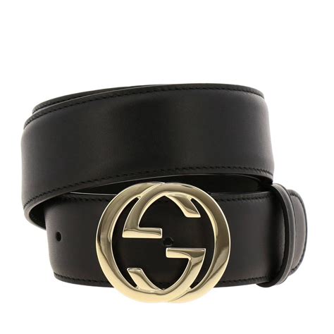 cintura gucci nera e oro prezzo|cinture Gucci donna firmate.